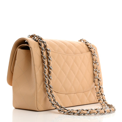 Chanel Caviar Quilted Jumbo Double Flap Beige Clair 3 of 10