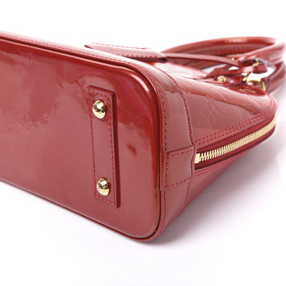 Louis Vuitton Vernis Rayures Alma BB Pomme D'Amour 6 of 8