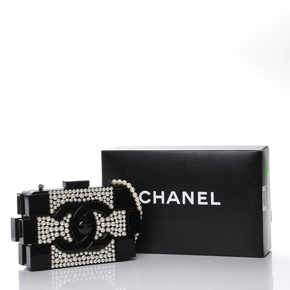 Chanel Pearl Boy Brick Lego Clutch Black 8 of 8