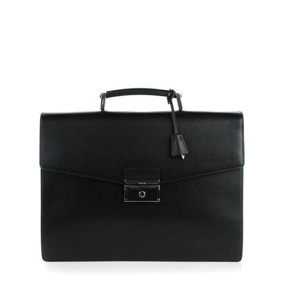 Prada Saffiano Briefcase Nero Black 1 of 9