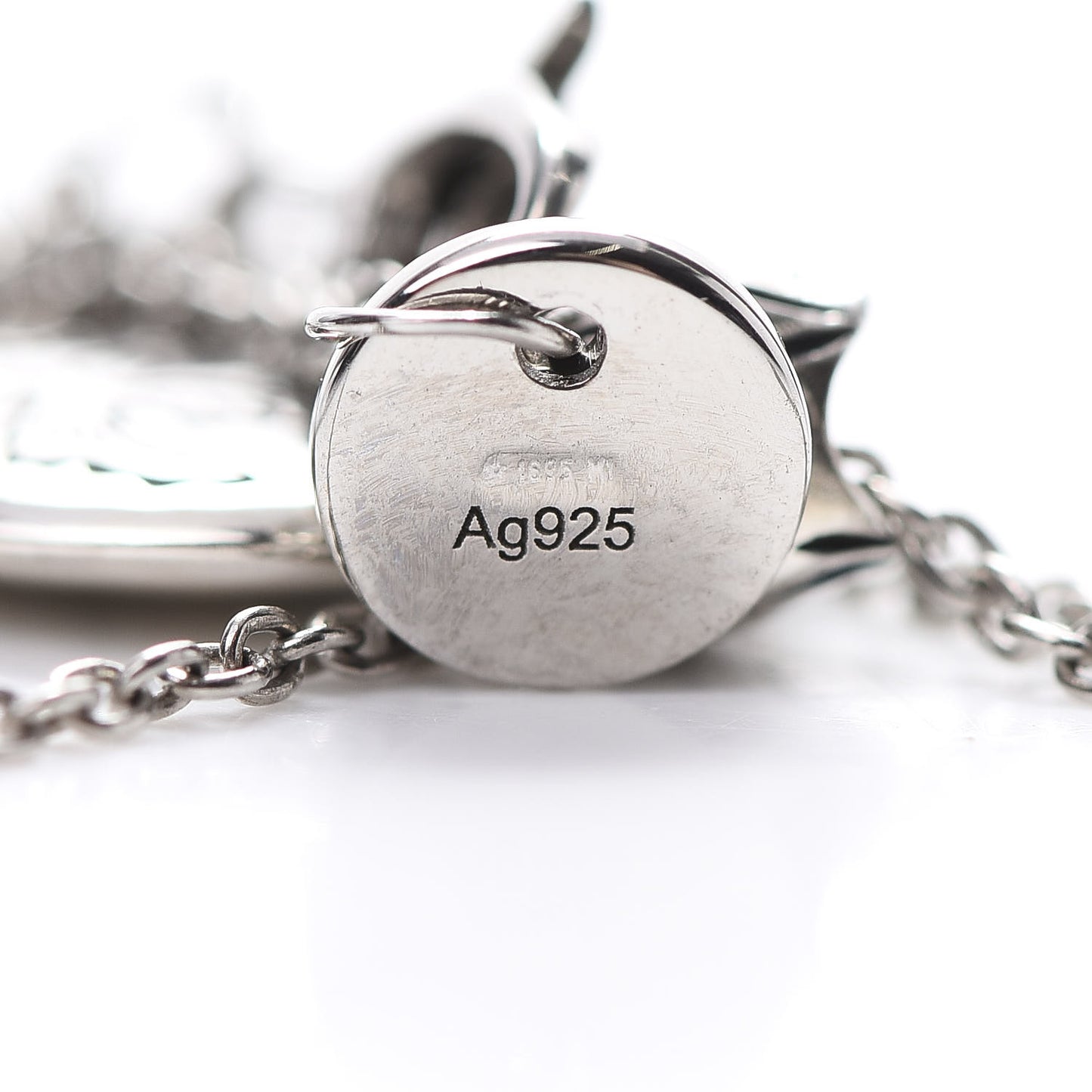 Sterling Silver Blind for Love Heart Pendant Necklace
