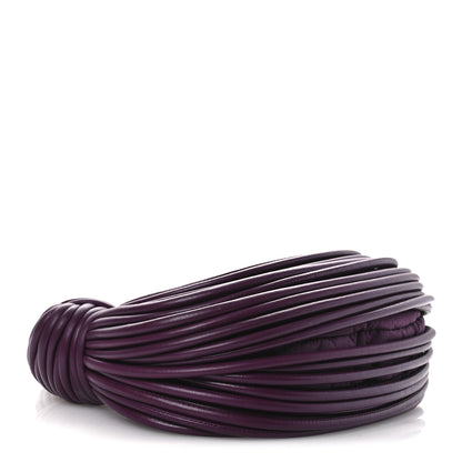 Bottega Veneta Nappa Mini Tubular Double Knot Grape 4 of 10