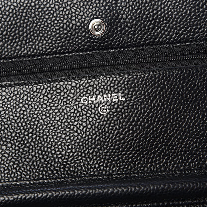 Chanel Caviar Quilted Wallet On Chain WOC Black 11 of 18