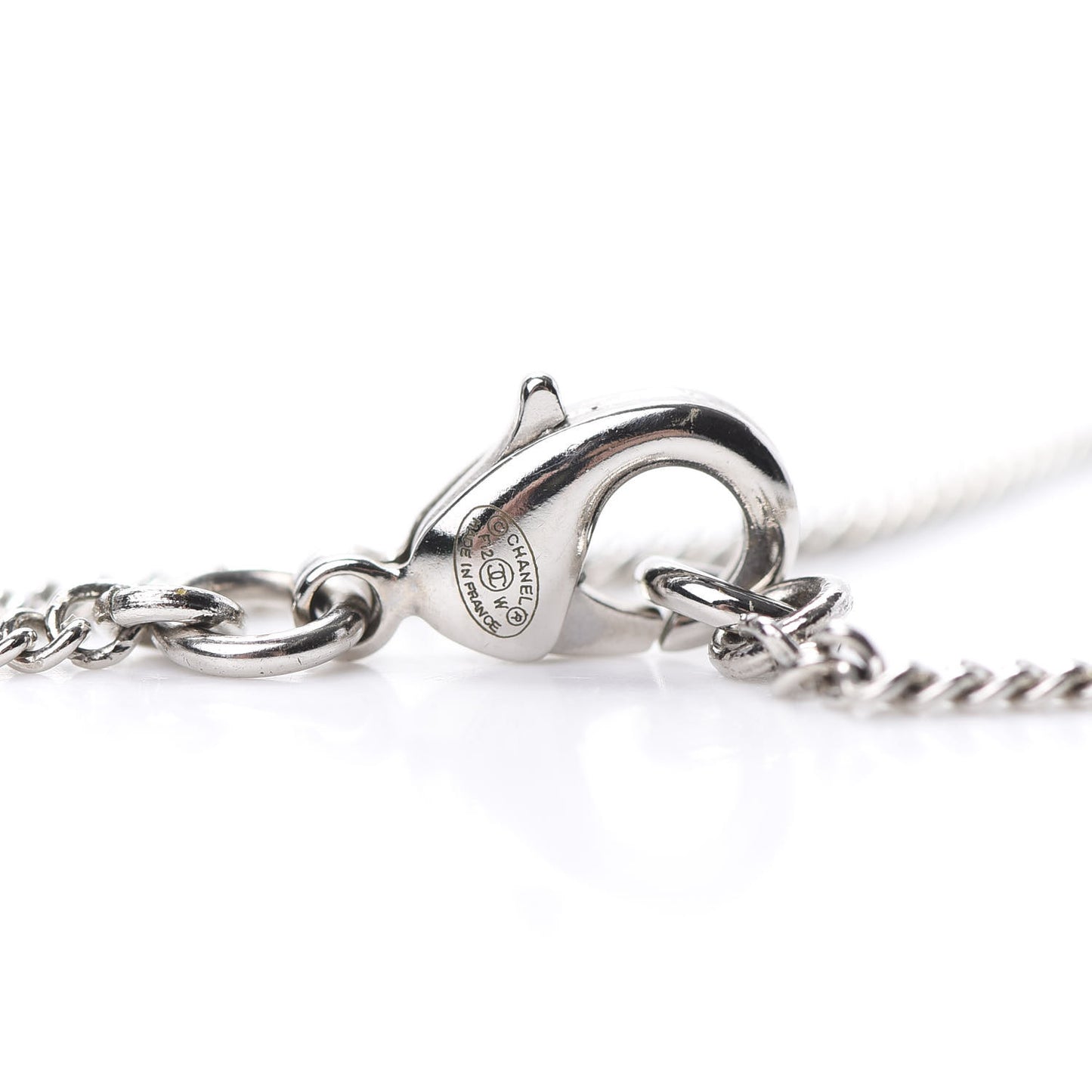 Crystal CC Necklace Silver