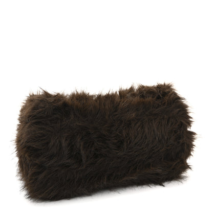 Balenciaga Faux Fur Medium Crush Chain Bag Brown 4 of 9