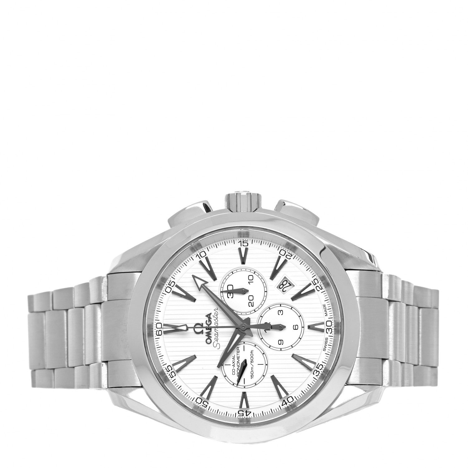 Omega Stainless Steel 44mm Seamaster Aqua Terra Chronograph Automatic Watch White 231.10.44.50.04.001 2 of 4