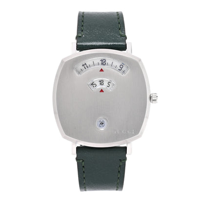 Gucci Stainless Steel Calfskin 35mm Grip Quartz Watch Green 1 of 5