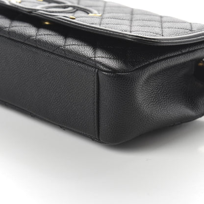 Chanel Caviar Quilted Medium CC Filigree Flap Black 7 of 11