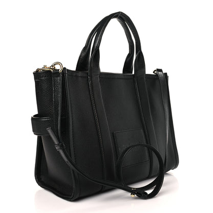 Marc Jacobs Grained Calfskin Medium The Tote Bag Black 3 of 8