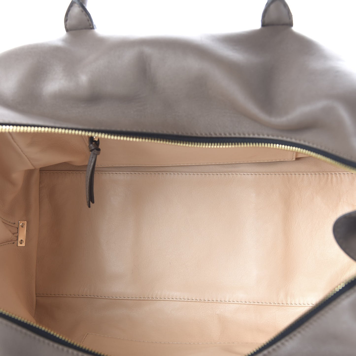 Lambskin Large Madeleine Duffel Smoke
