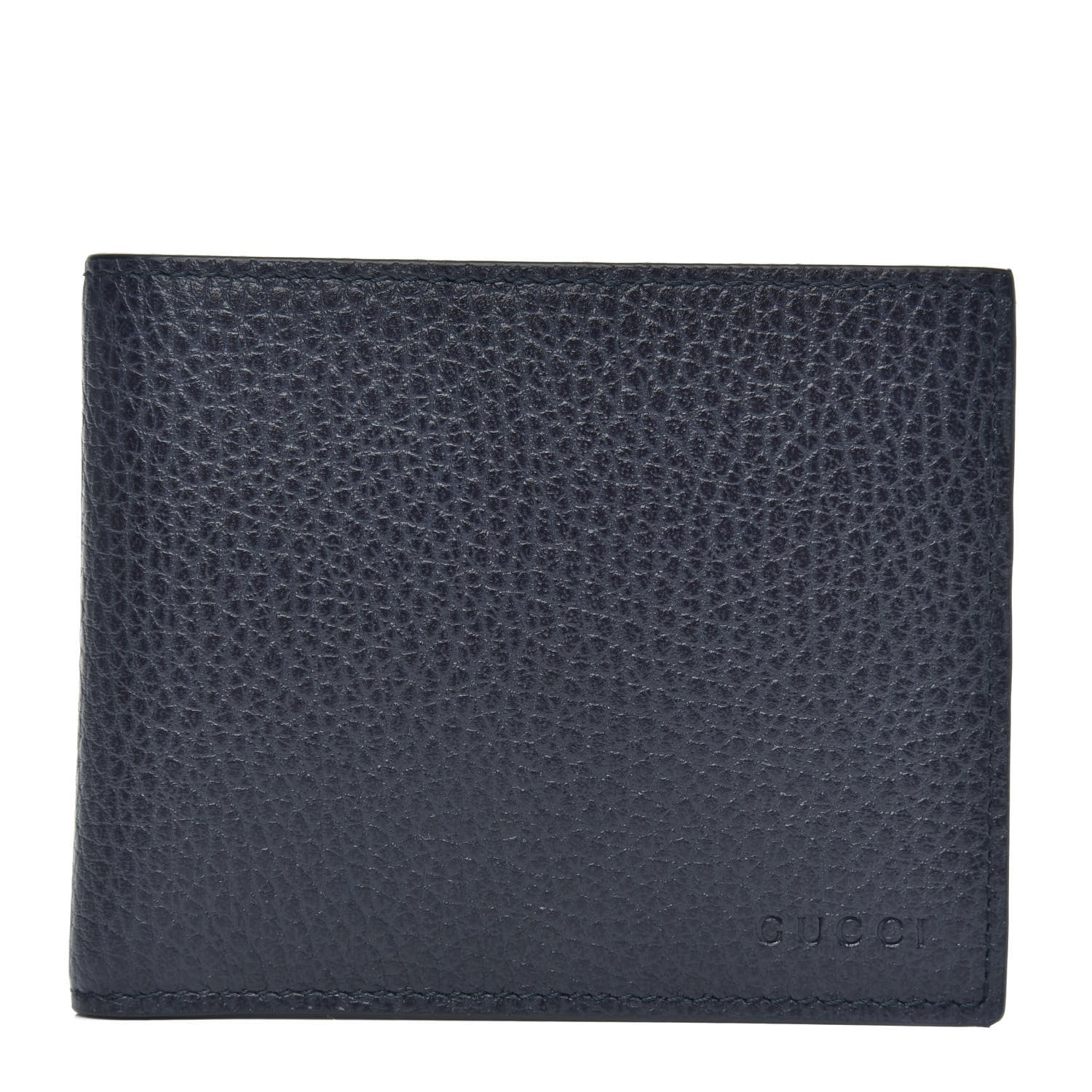 Gucci Dollar Calfskin Bi-Fold Wallet Navy 1 of 8