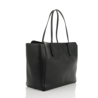 Gucci Pebbled Calfskin Medium Swing Tote Black 3 of 6