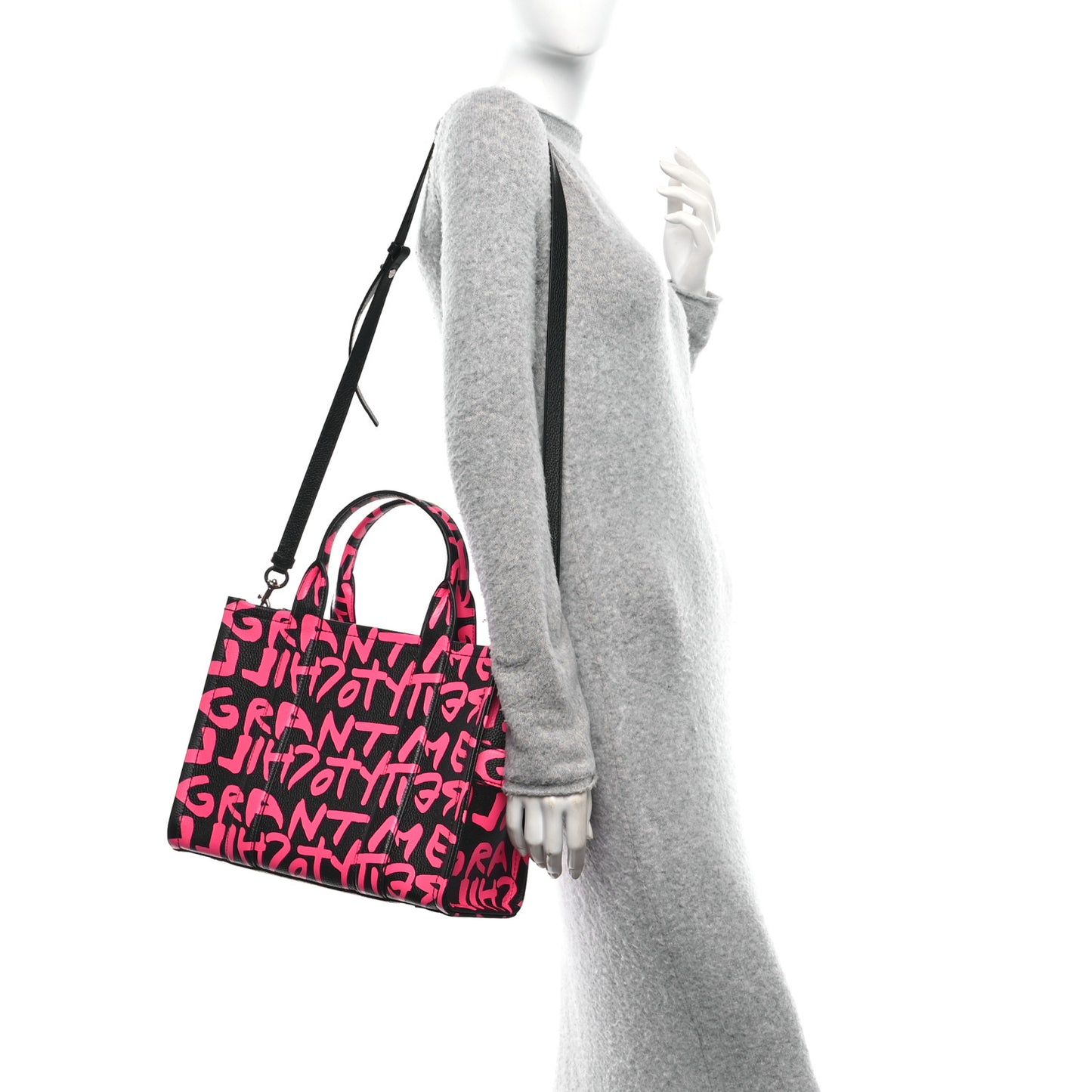 X STEPHEN SPROUSE Grained Calfskin Medium The Tote Bag Pink