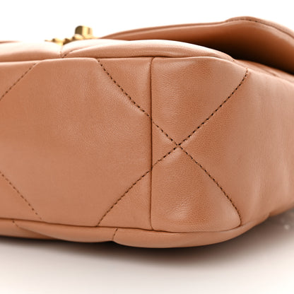 Chanel Lambskin Quilted Medium Chanel 19 Flap Brown 10 of 11