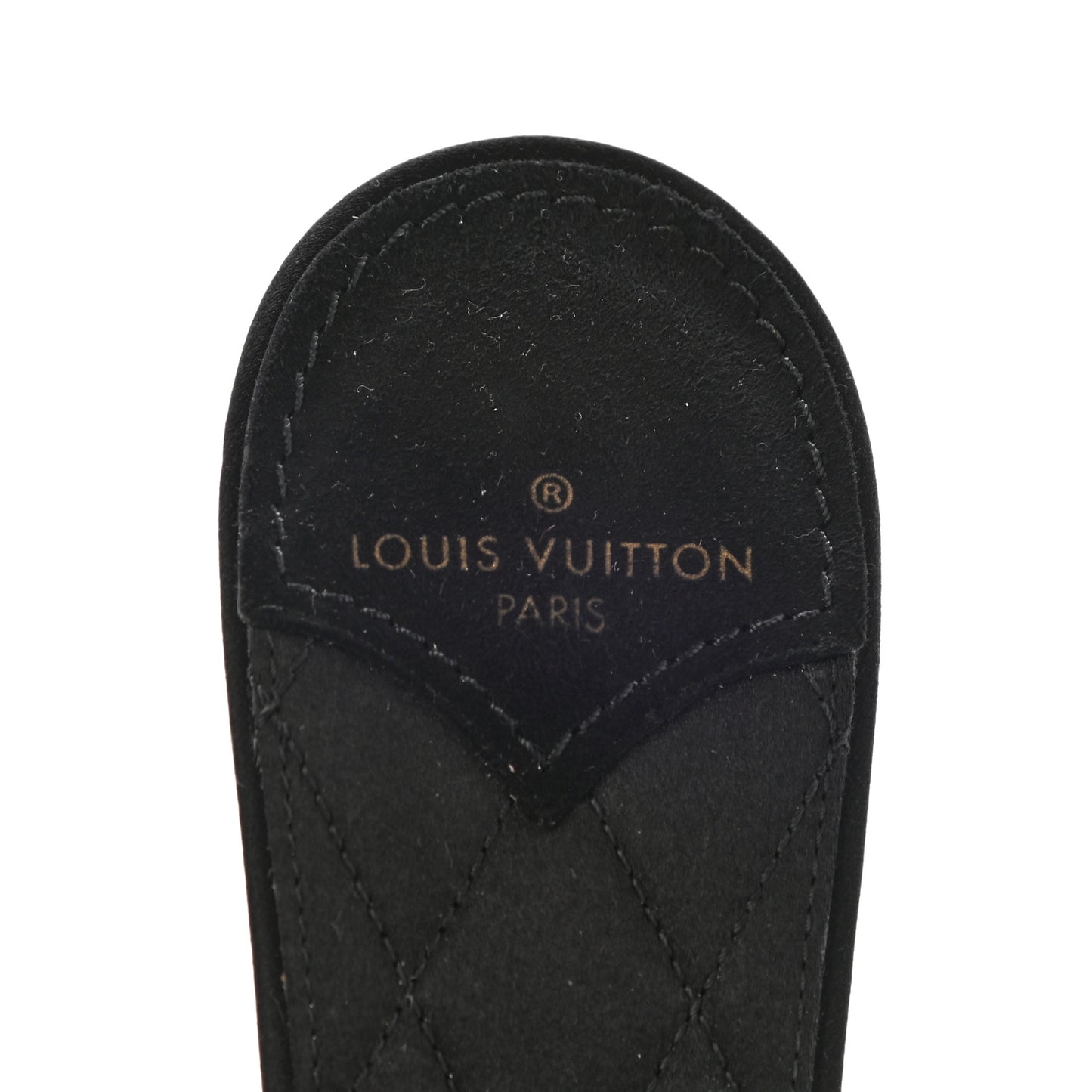 Marabou Crystal LV Marilyn Mule 39 Black