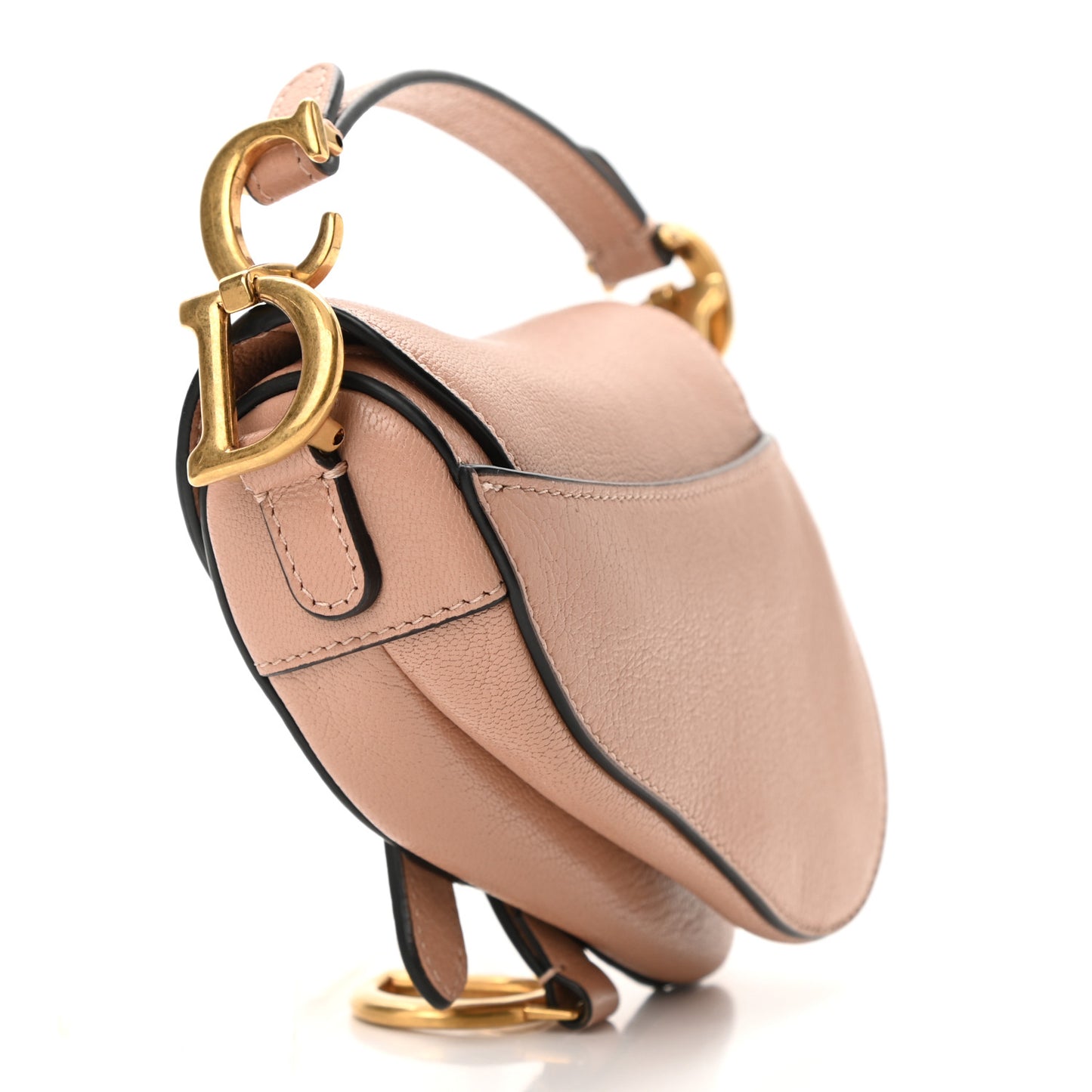 Goatskin Micro Saddle Bag Rose Des Vent