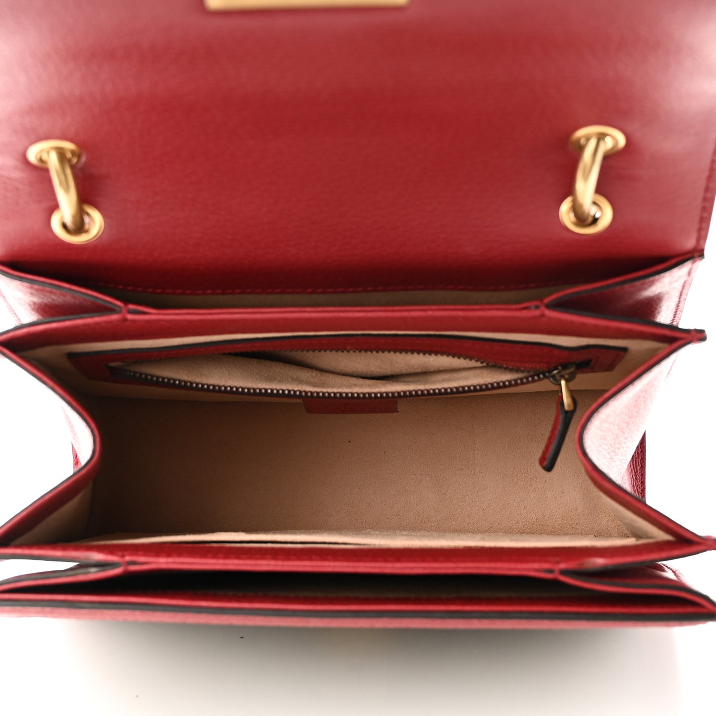 GG Supreme Monogram Small Queen Margaret Top Handle Bag Red