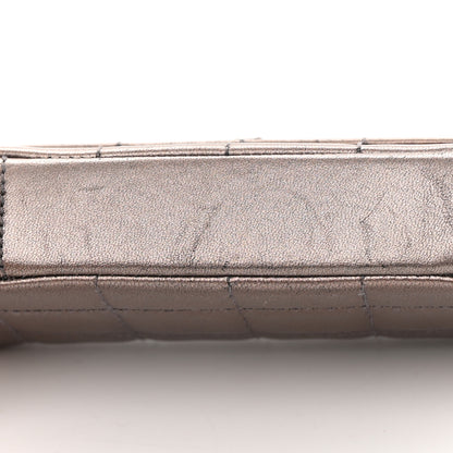 Chanel Metallic Lambskin Quilted Chocolate Bar 3 Chain Flap Bronze 13 of 16