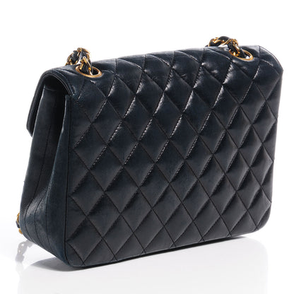 Chanel Lambskin Small Single Flap Navy 3 of 8