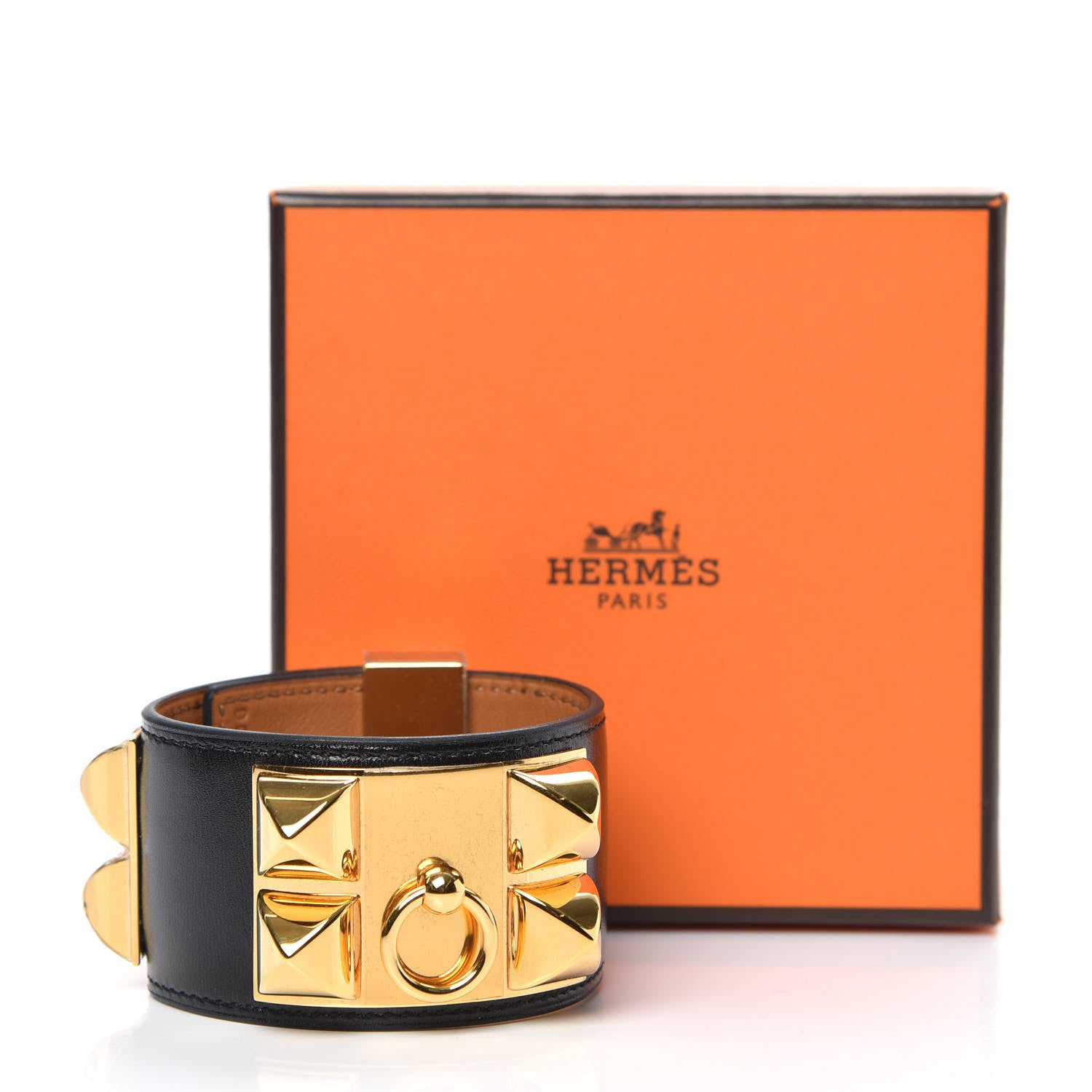 Hermes Box Collier de Chien CDC Bracelet S Black 6 of 6