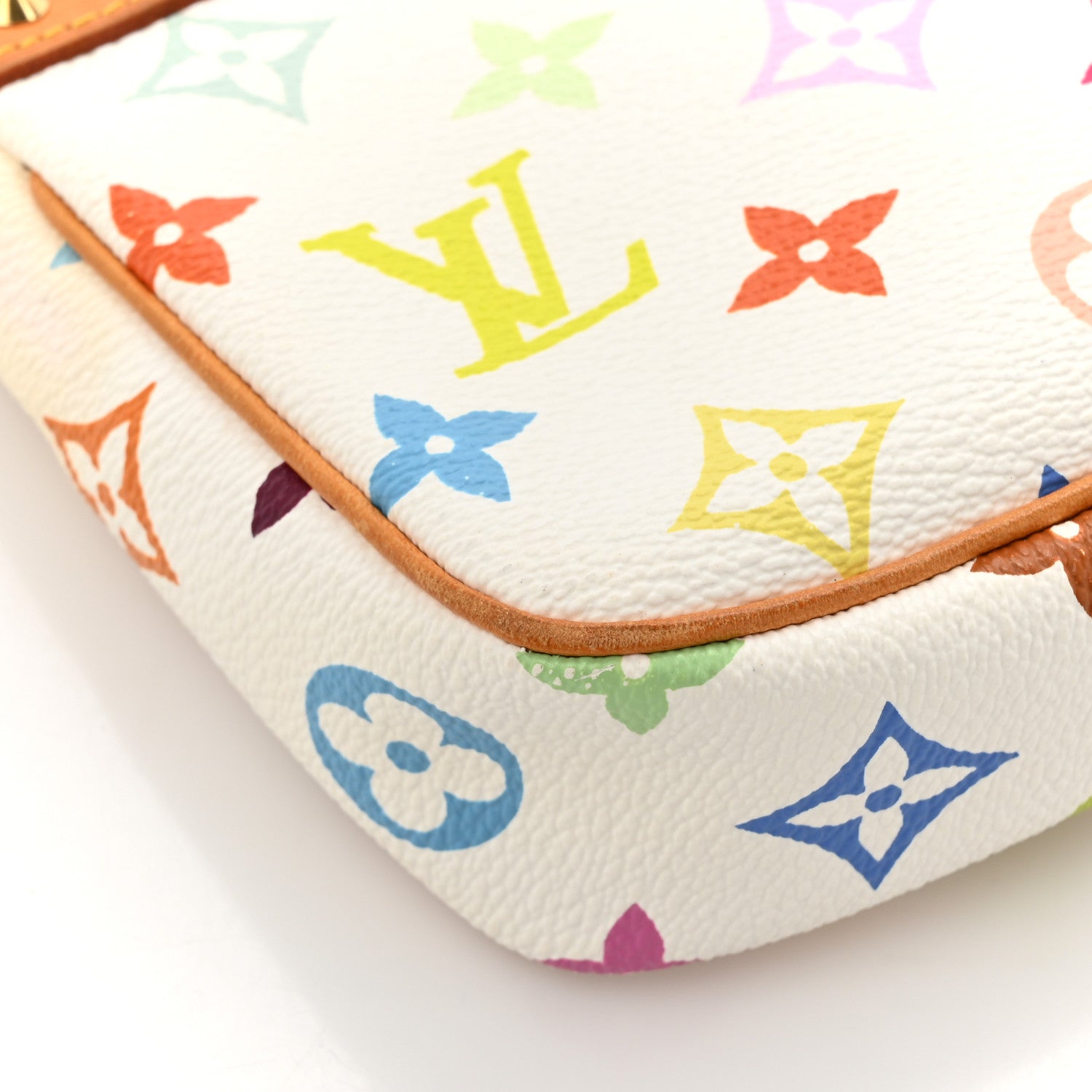 Louis Vuitton Monogram Multicolor Pochette Accessories White 12 of 17