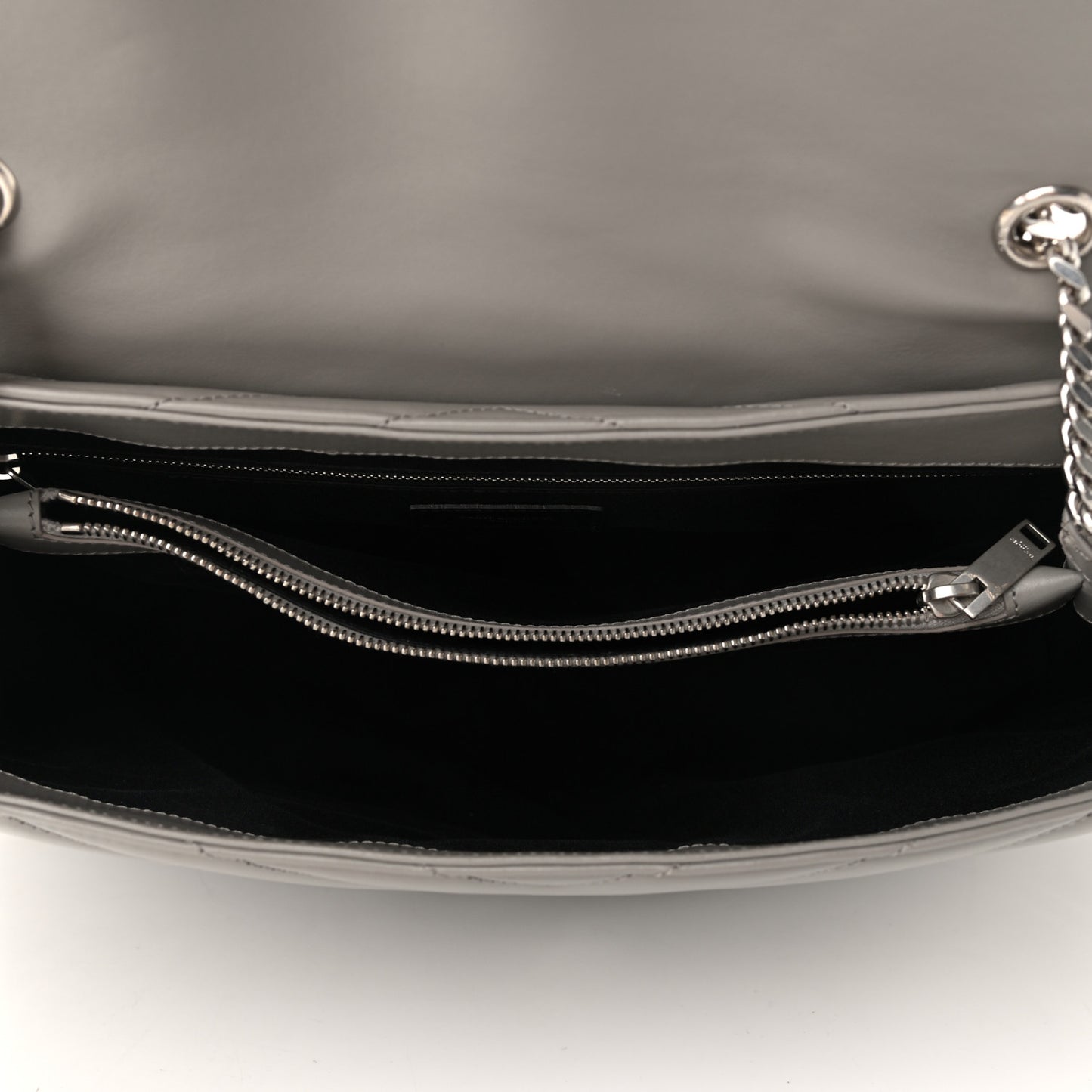 Calfskin Y Quilted Monogram Large Loulou Chain Satchel Earth