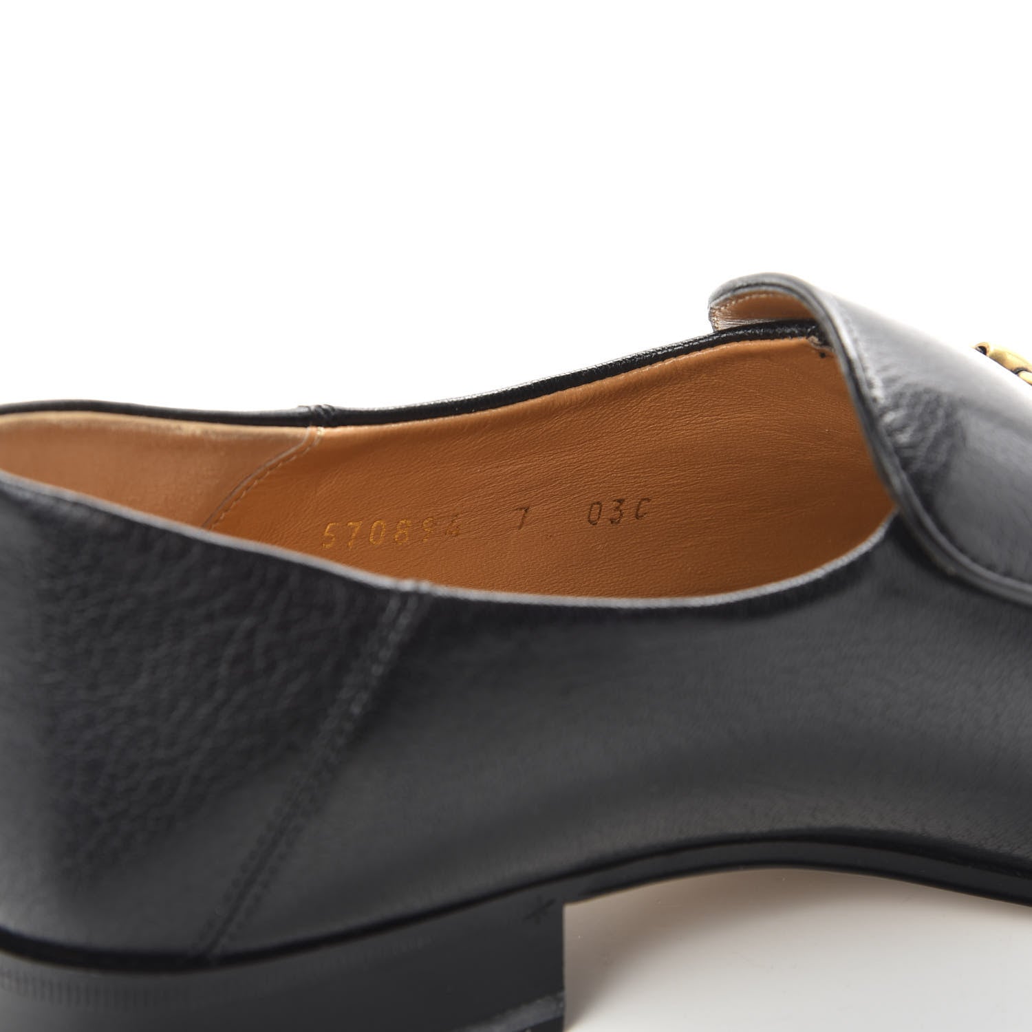 Gucci Goatskin Mens Horsebit Loafers 7 Black 9 of 10
