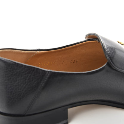 Gucci Goatskin Mens Horsebit Loafers 7 Black 9 of 10