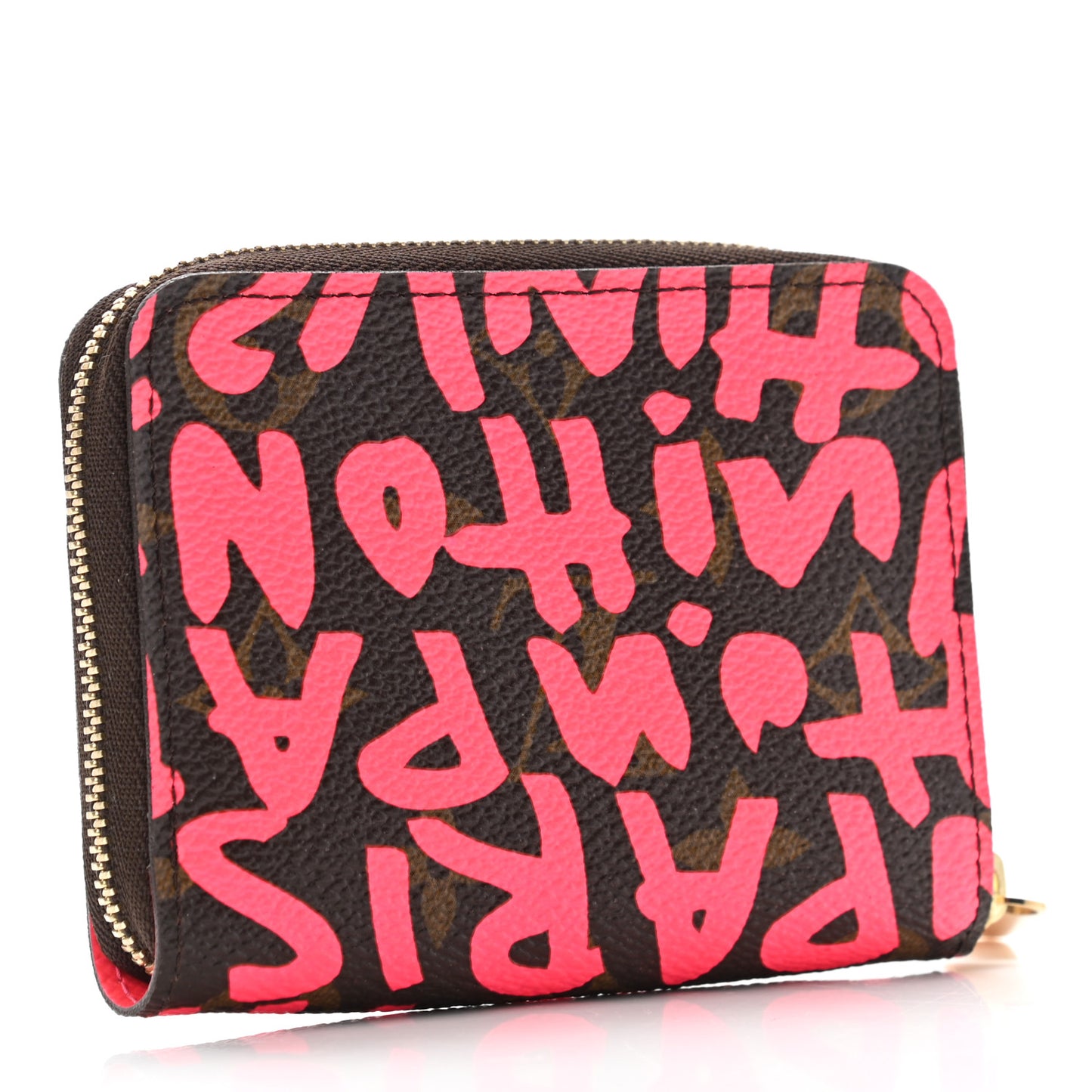 Monogram Graffiti Zippy Coin Purse Fuchsia