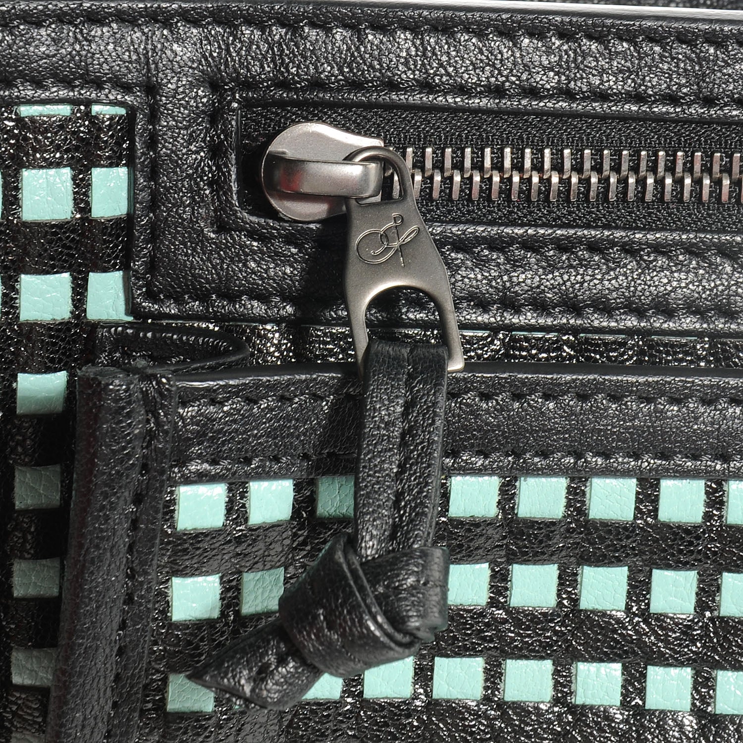 Proenza Schouler Woven Leather PS1 Medium Satchel Black 12 of 14