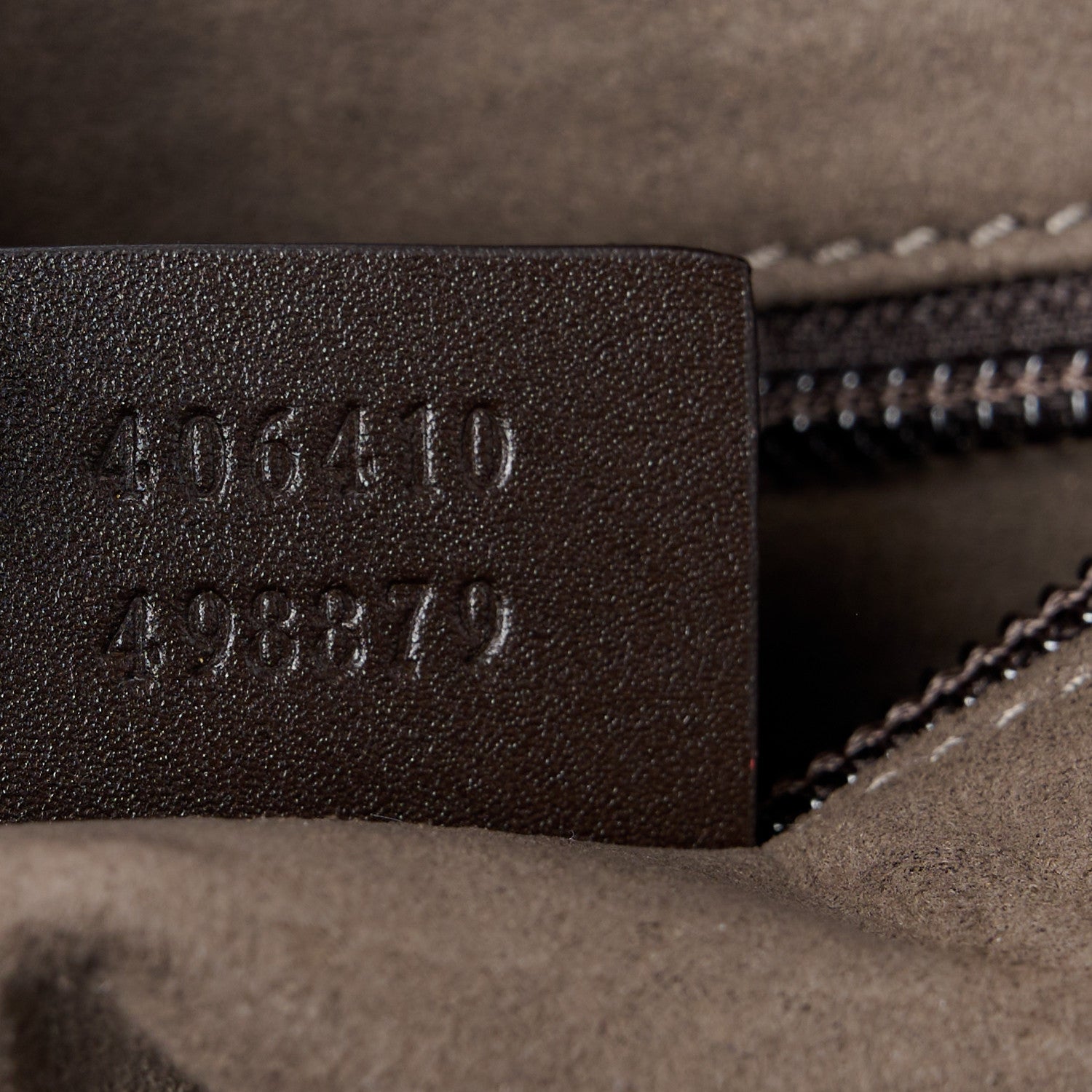 Gucci GG Supreme Monogram Selleria Calfskin Small Flat Side Zip Messenger Bag Beige Ebony Cocoa Dark Chocolate 7 of 12