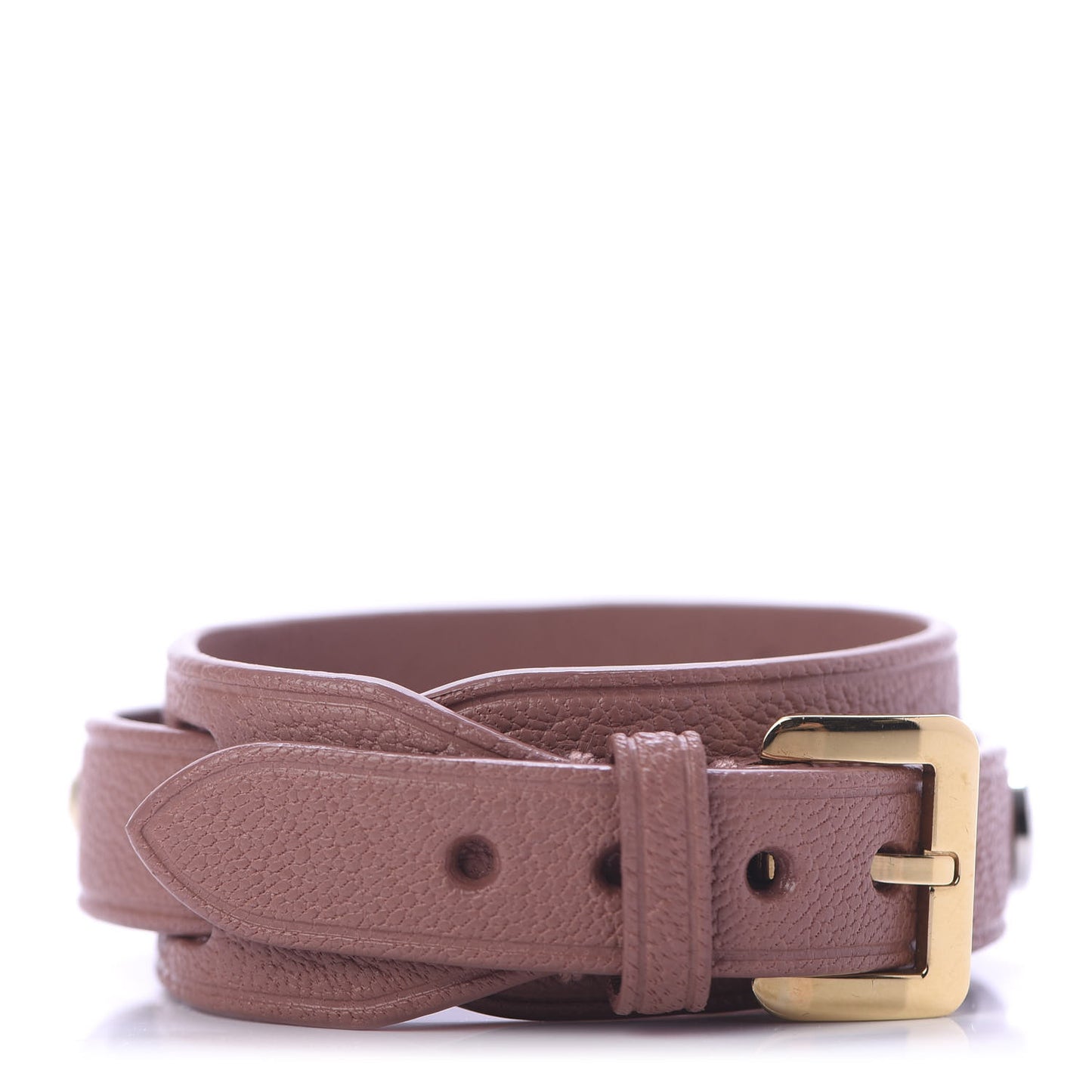 Goatskin Spike It Wrap Bracelet 17 Rose Velours