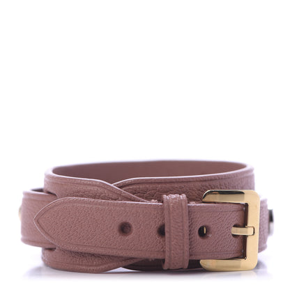 Louis Vuitton Goatskin Spike It Wrap Bracelet 17 Rose Velours 1 of 4