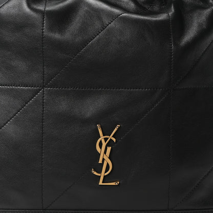Saint Laurent Lambskin Matelasse Monogram Medium Jamie 4.3 Pochon Black 9 of 11