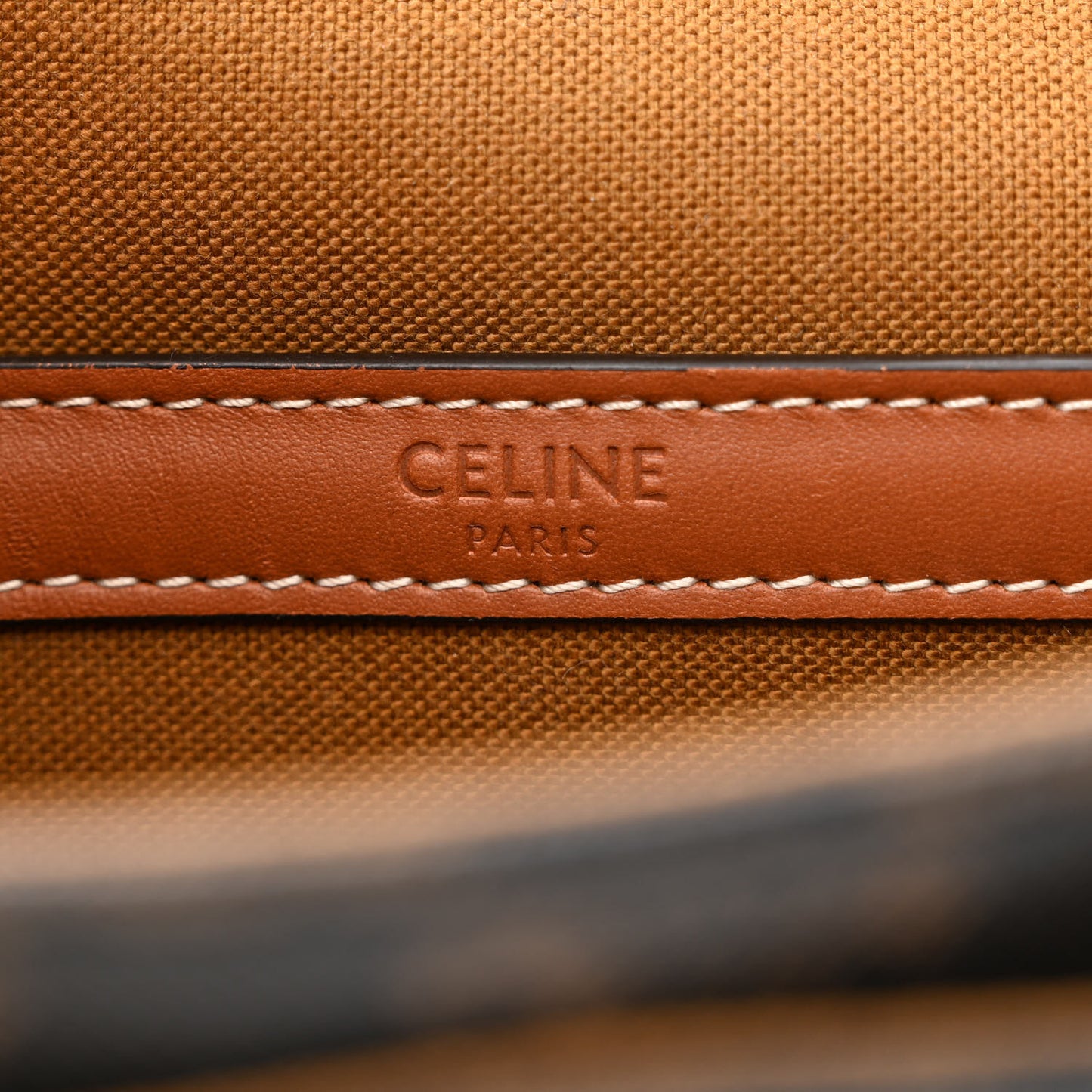 Triomphe Canvas Medium Folco Bag Tan