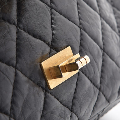 Chanel Aged Calfskin Quilted 2.55 Reissue 226 Flap Black 8 of 9