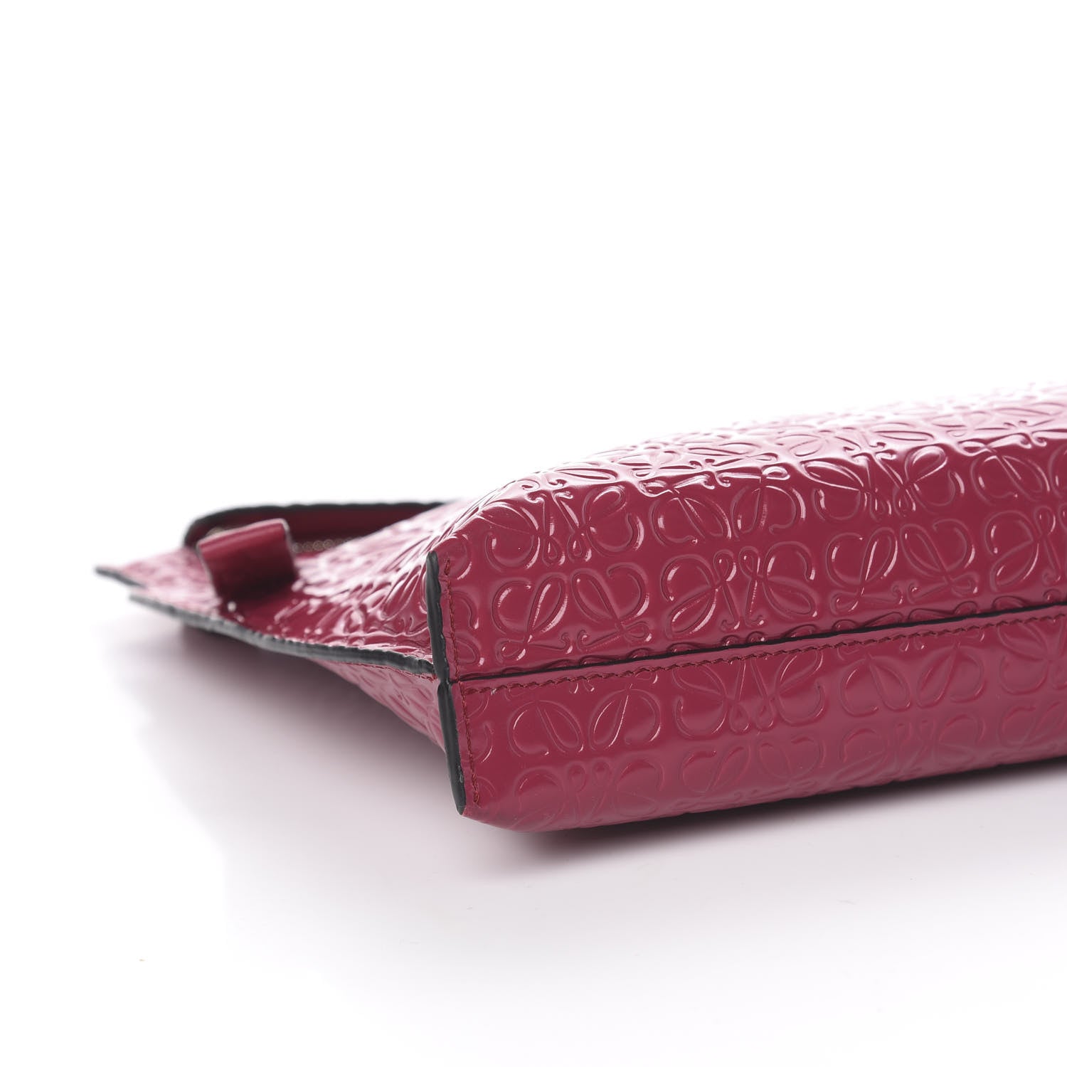 Loewe Calfskin Embossed Repeat T Pouch Raspberry 7 of 8
