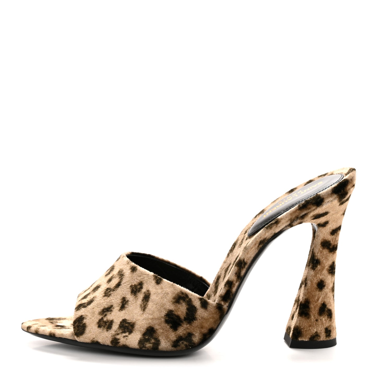 Velvet Leopard Print Gippy 105 Sandals 38.5 Manto Naturale