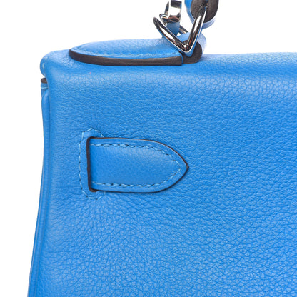 Hermes Evercolor Kelly Retourne 28 Bleu Hydra 12 of 41