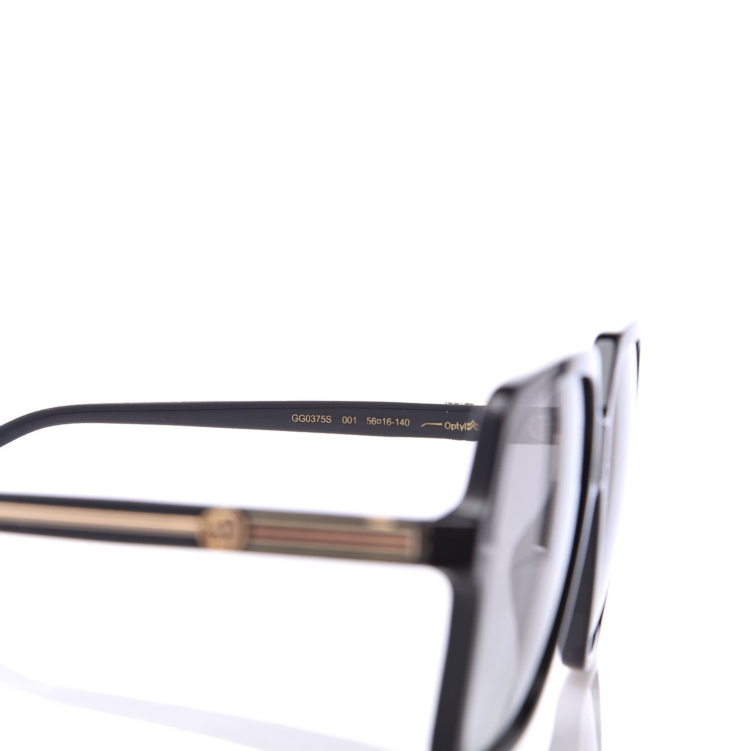 Gucci Web Sunglasses GG GG0375S Black 5 of 8