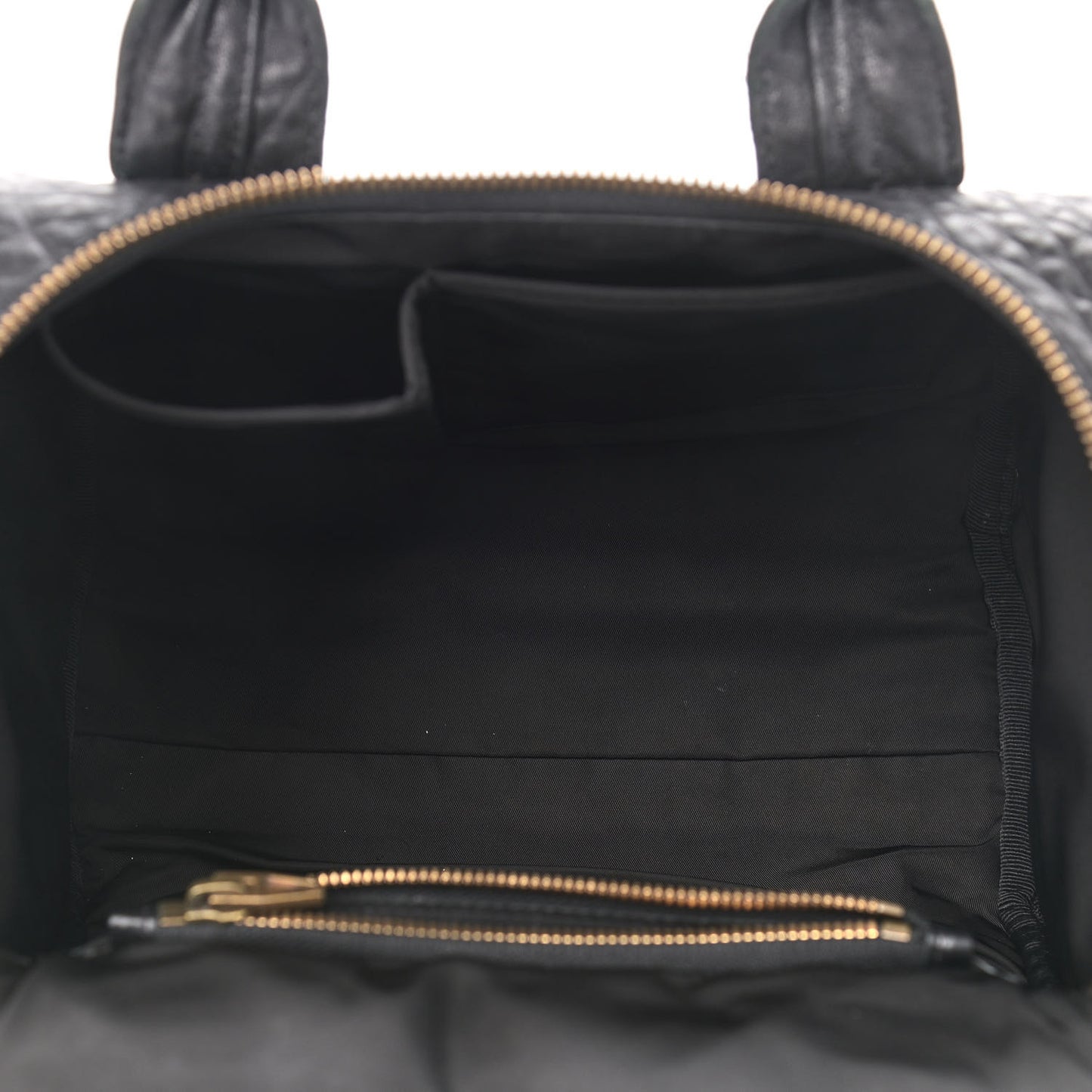 Pebbled Lambskin Mini Rockie Black Rose Gold Hardware