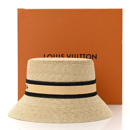 Louis Vuitton LV Straw Bucket Hat M Natural 10 of 10
