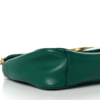 Gucci Calfskin Matelasse Small GG Marmont Shoulder Bag Emerald Green 10 of 11