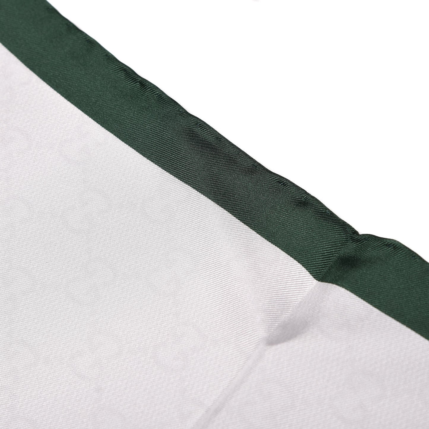 Silk Monogram Web Square Scarf White Green Red