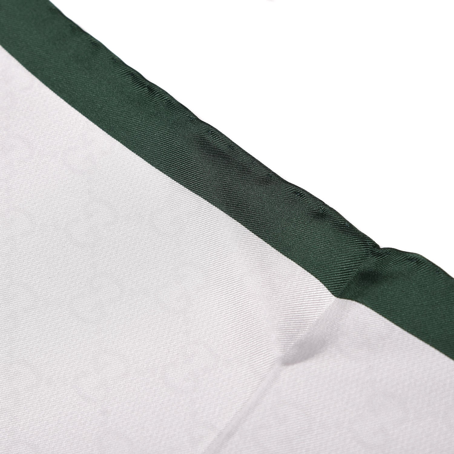 Gucci Silk Monogram Web Square Scarf White Green Red 5 of 5