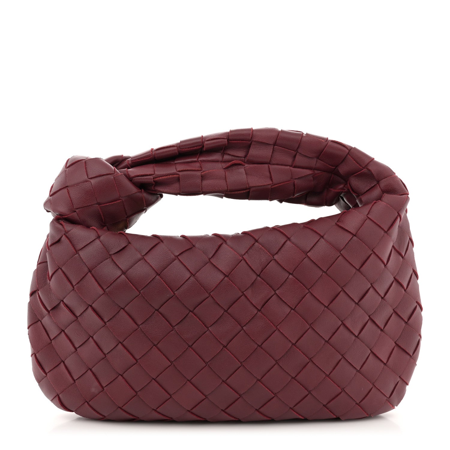 Bottega Veneta Nappa Intrecciato Mini Jodie Burgundy 1 of 10