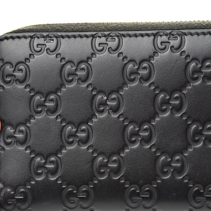 Gucci Guccissima Bow Zip Around Wallet Black 10 of 15