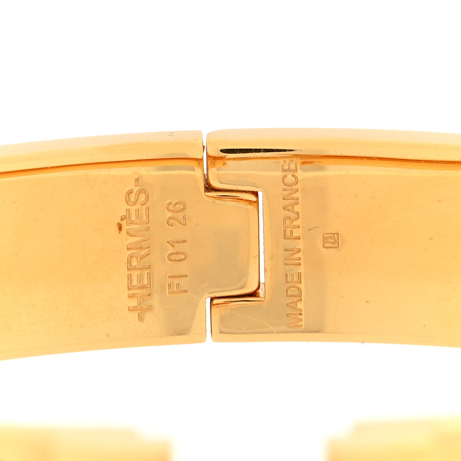 Hermes Enamel Narrow Clic Clac H PM Bracelet Black 4 of 5