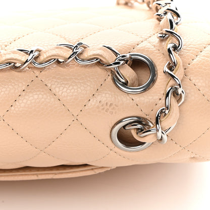 Chanel Caviar Quilted Medium Double Flap Beige 11 of 11