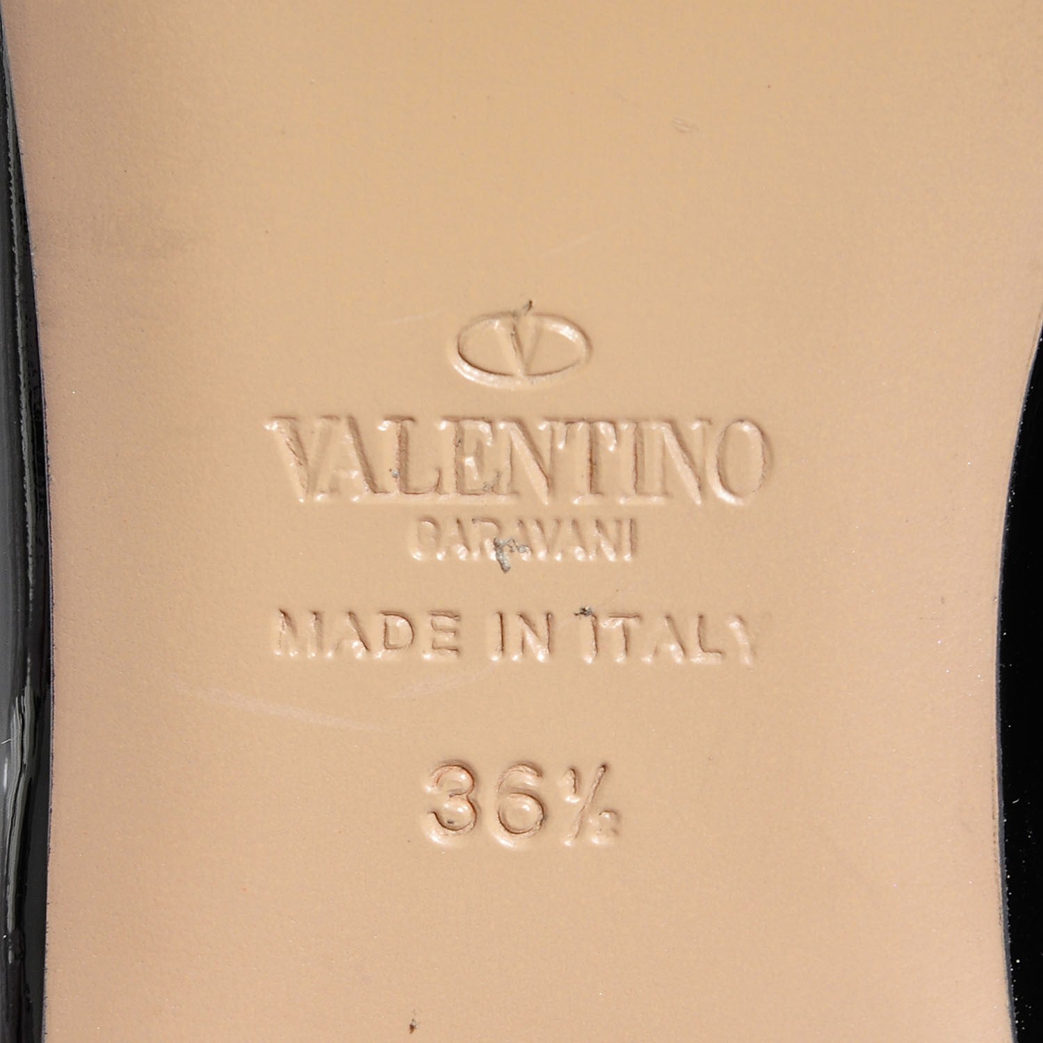 Valentino Garavani Patent Rockstud Ballerina Flats 36.5 Black 7 of 7